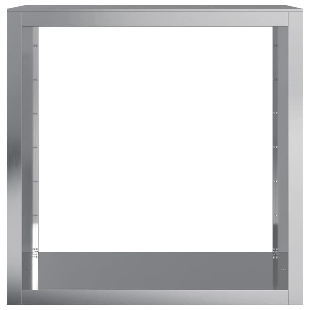 vidaXL Ράφι Καυσόξυλων 100x40x100 εκ. Γαλβανιζέ Ατσάλι