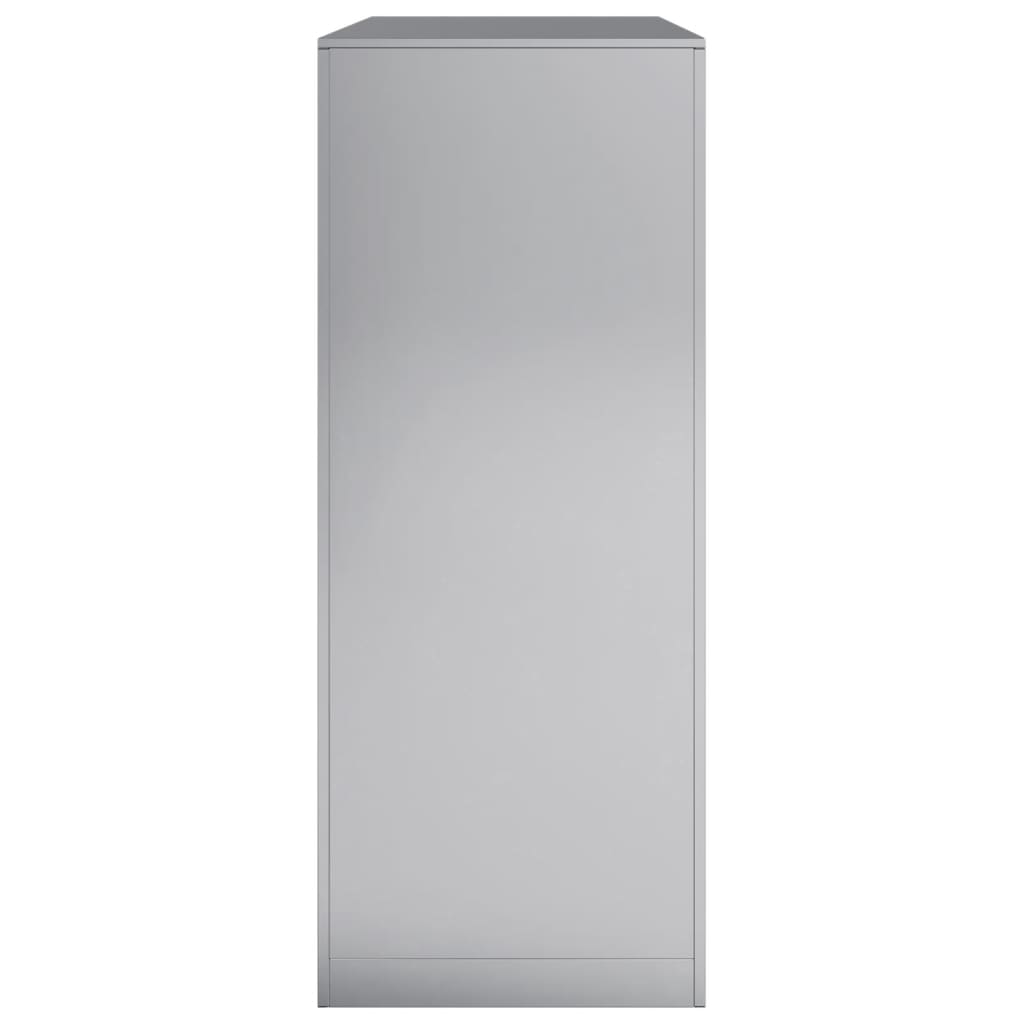 vidaXL Ράφι Καυσόξυλων 100x40x100 εκ. Γαλβανιζέ Ατσάλι