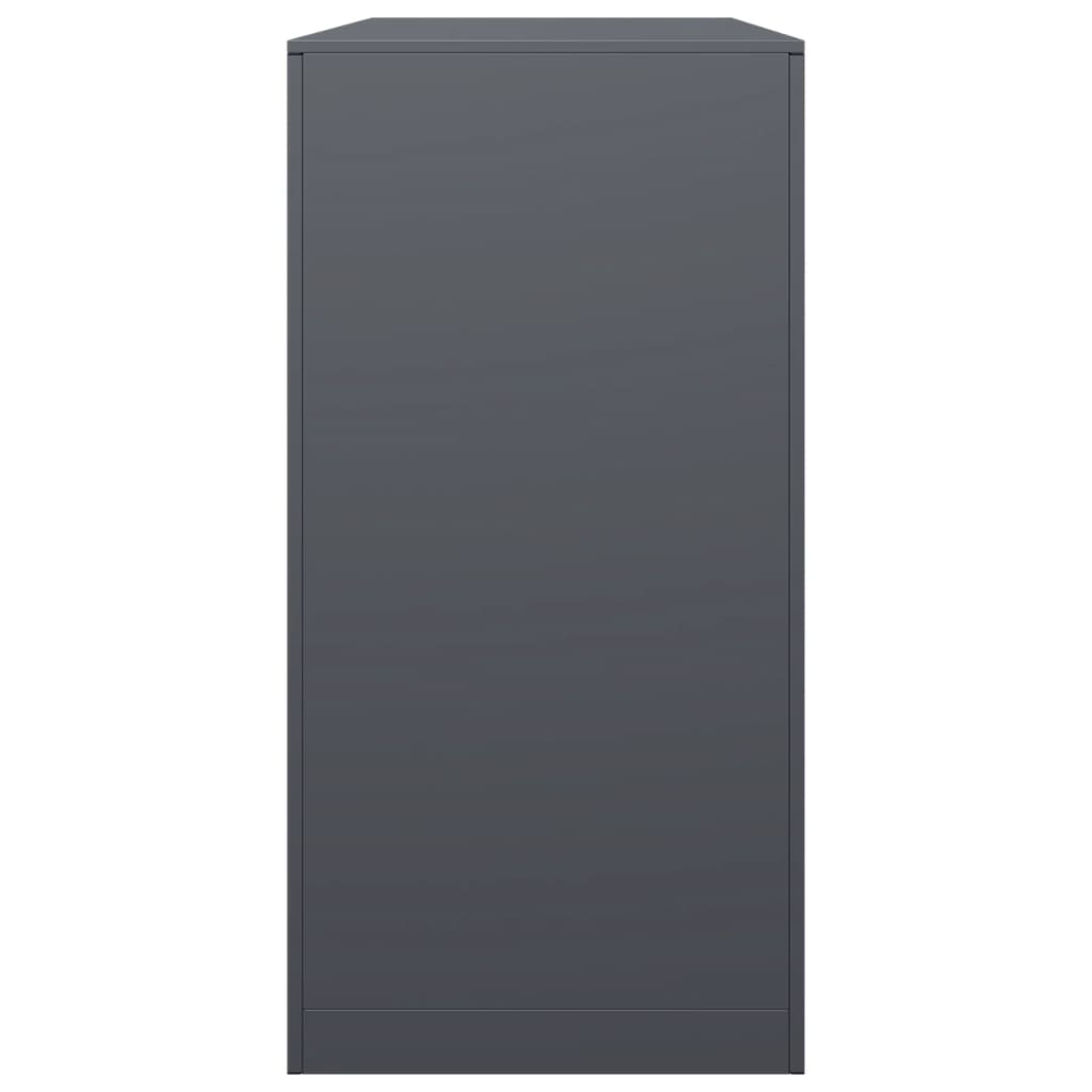 vidaXL Ράφι Καυσόξυλων Ανθρακί 100x40x80 εκ. Ατσάλινο