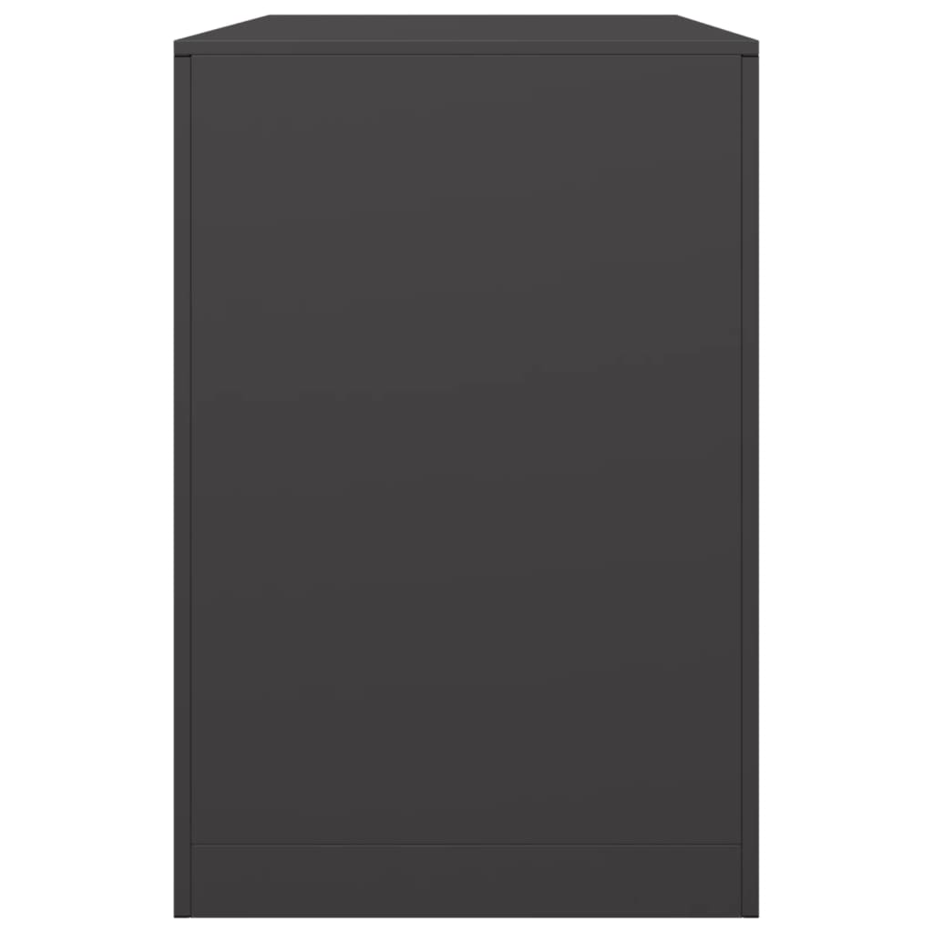 vidaXL Ράφι Καυσόξυλων Μαύρο 100x40x60 εκ. Ατσάλινο