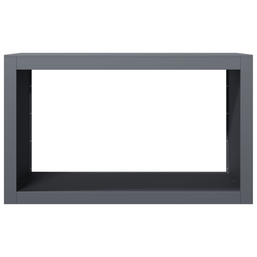 vidaXL Ράφι Καυσόξυλων Ανθρακί 100x40x60 εκ. Ατσάλινο