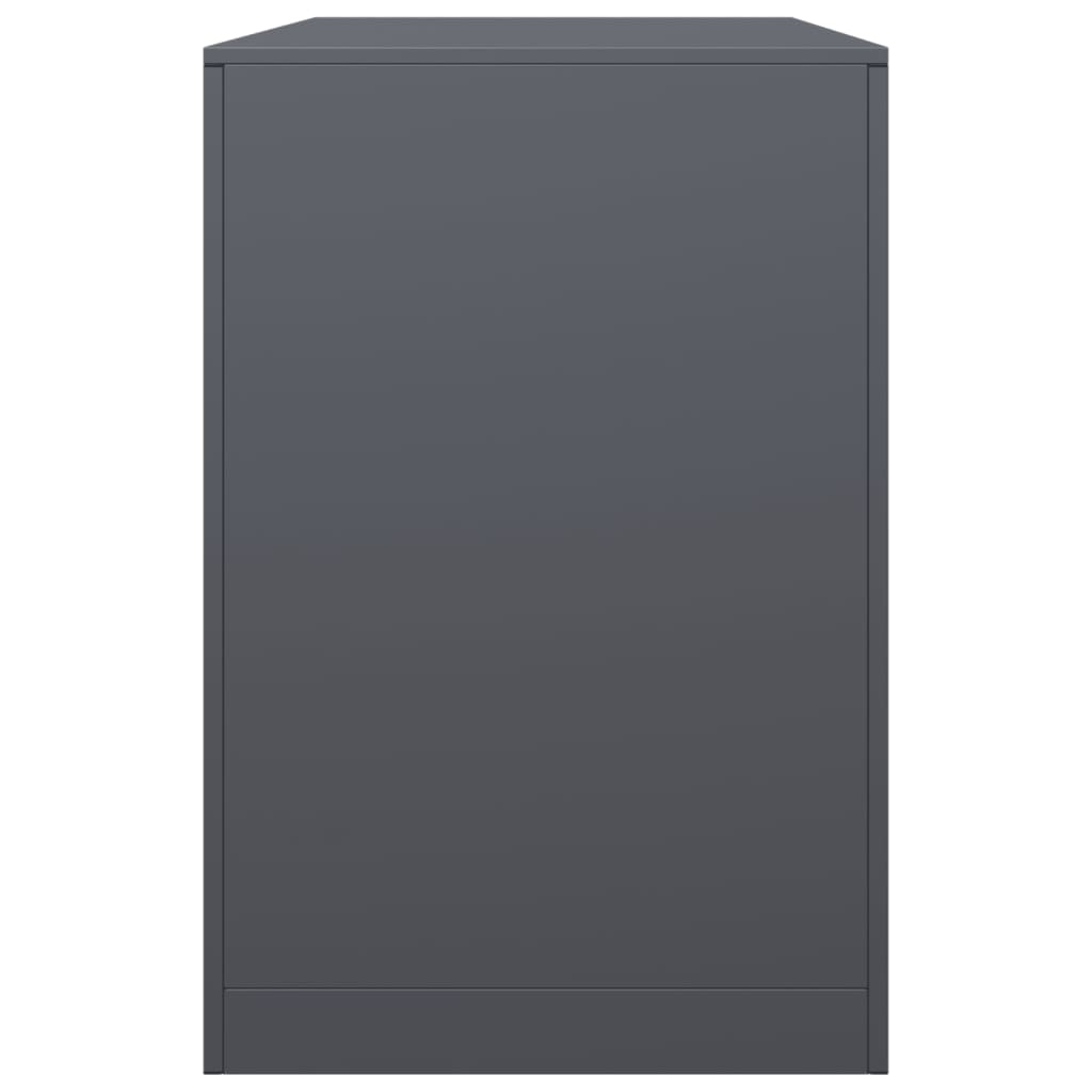 vidaXL Ράφι Καυσόξυλων Ανθρακί 100x40x60 εκ. Ατσάλινο