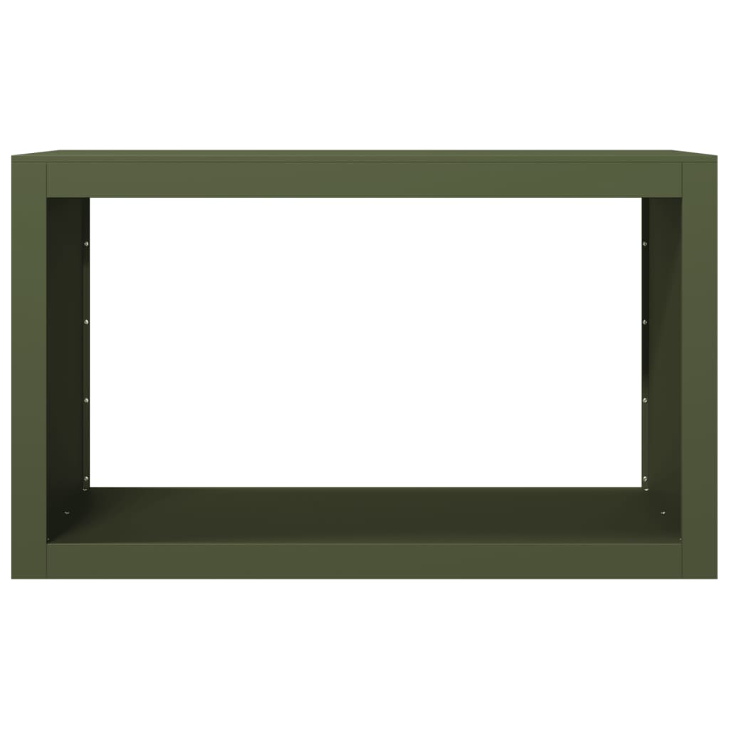 vidaXL Ράφι Καυσόξυλων Πράσινη 100x40x60 εκ. Ατσάλινο