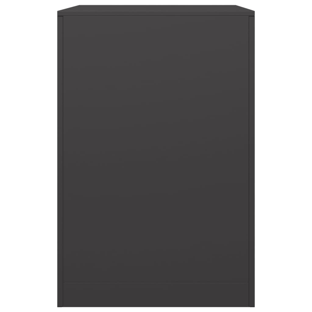 vidaXL Ράφι Καυσόξυλων Μαύρο 60x40x60 εκ. Ατσάλινο