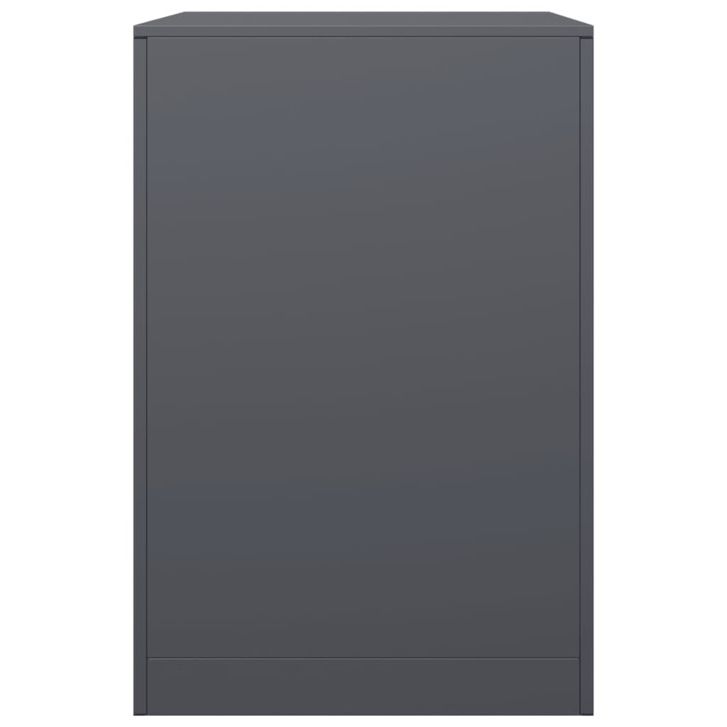 vidaXL Ράφι Καυσόξυλων Ανθρακί 60x40x60 εκ. Ατσάλινο