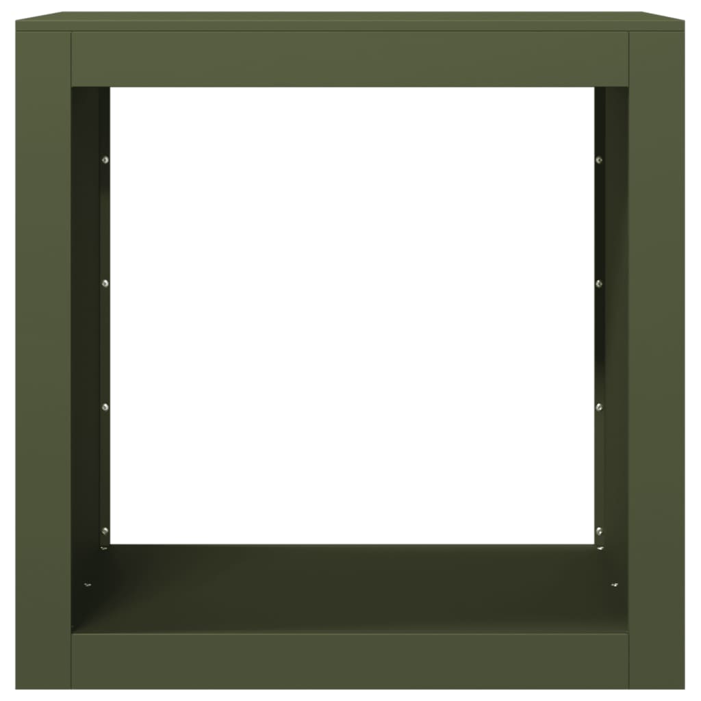 vidaXL Ράφι Καυσόξυλων Πράσινη 60x40x60 εκ. Ατσάλινο
