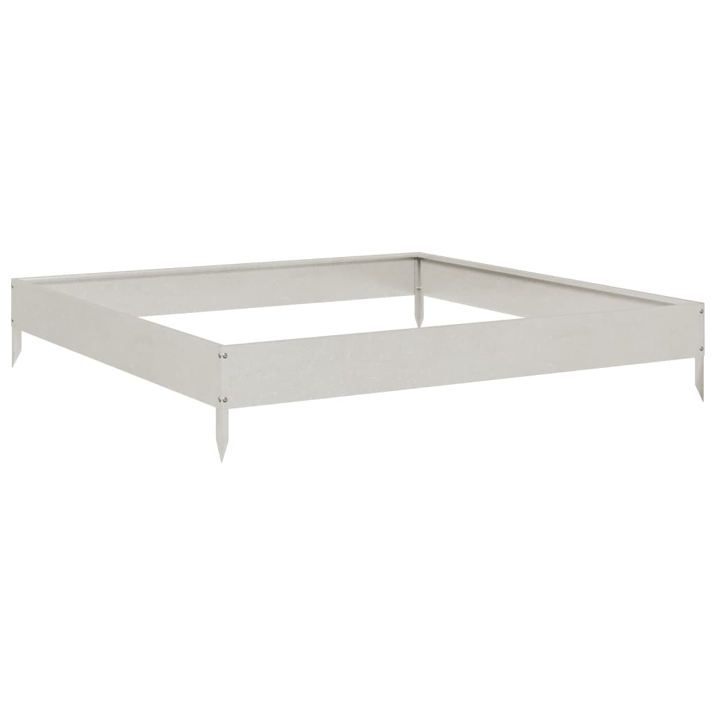 vidaXL Ζαρντινιέρα 100 x 100 x 18,5 εκ. από Ανοξείδωτο Ατσάλι