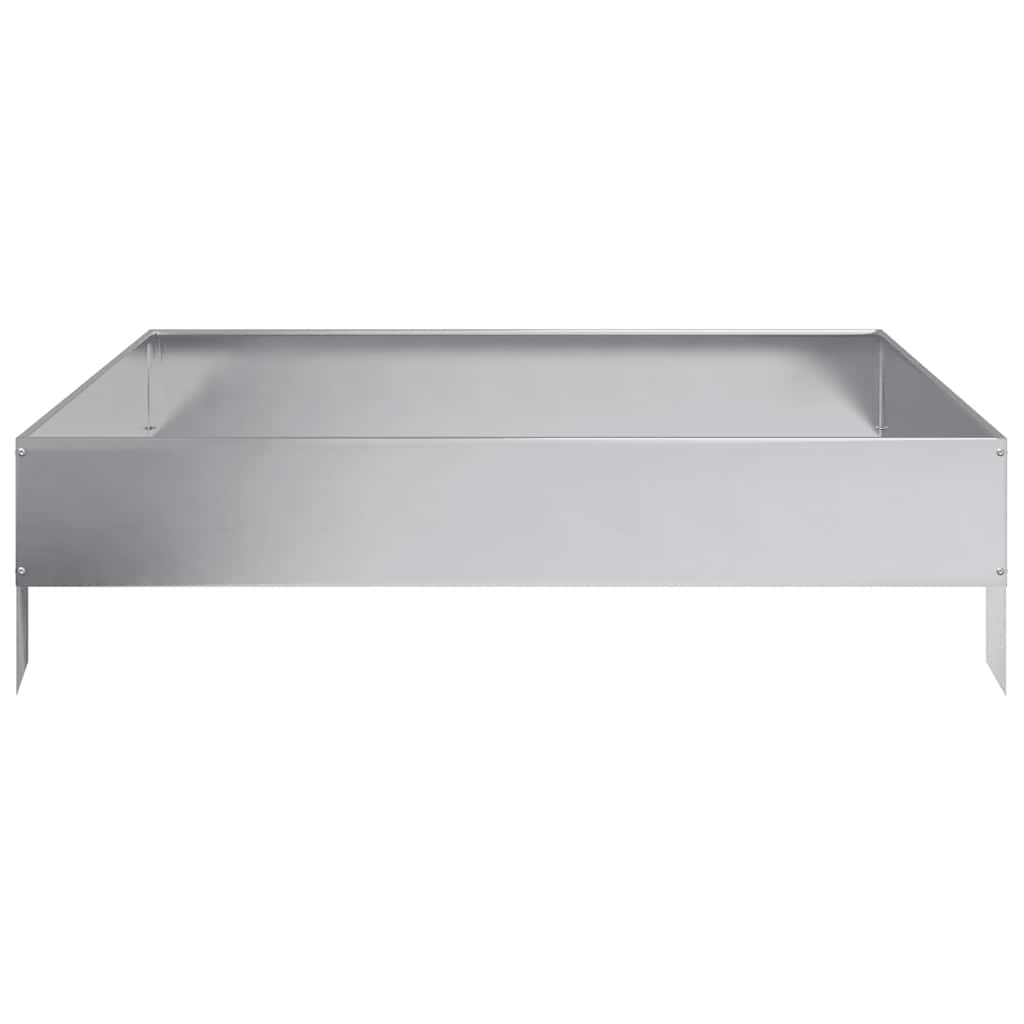 vidaXL Ζαρντινιέρα Υπερυψωμένη 100x100x26 εκ. Γαλβανισμένο Χάλυβα