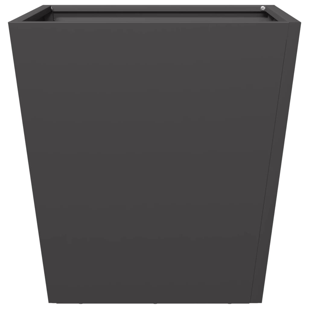 vidaXL Ζαρντινιέρες Κήπου 2 τεμ. Μαύρο 40x40x40 εκ. από Ατσάλι