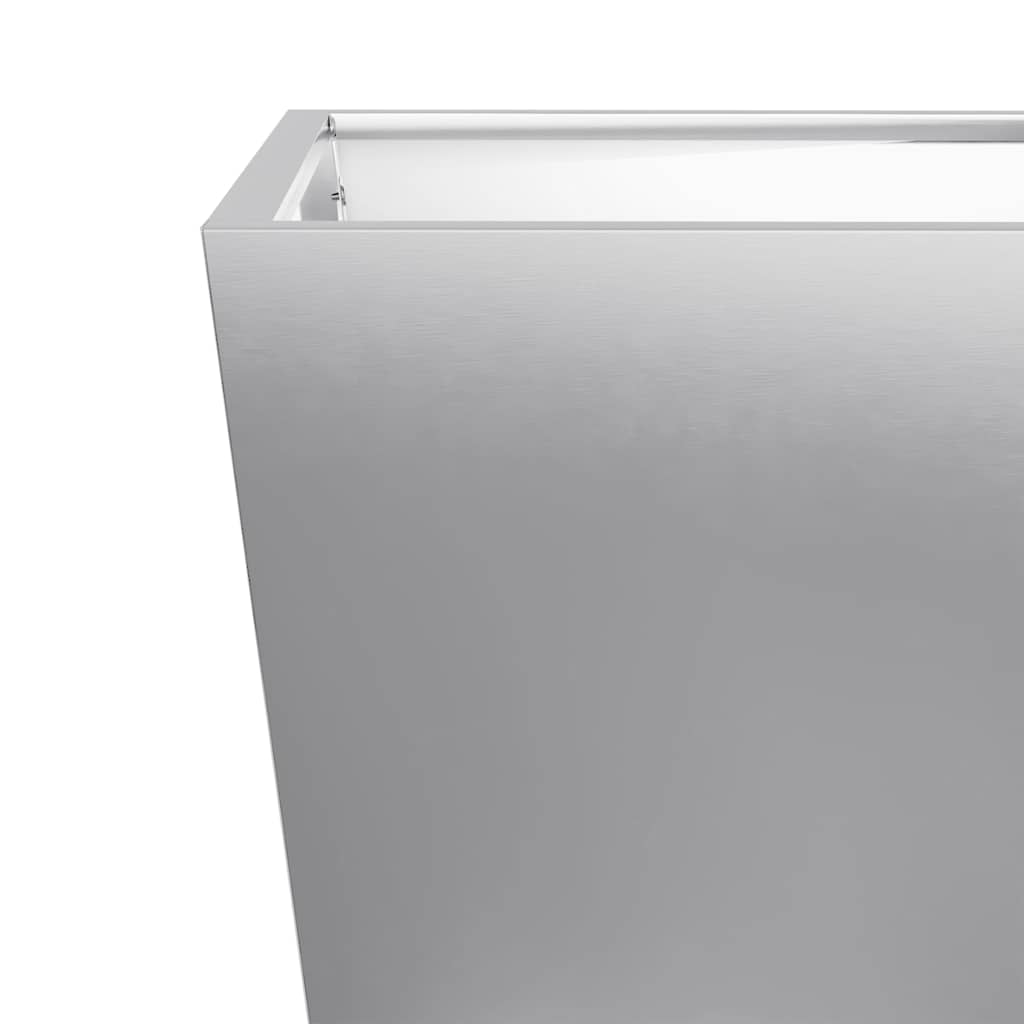 vidaXL Ζαρντινιέρες Κήπου 2 τεμ. 50x50x50 εκ. από Γαλβανισμένο Χάλυβα