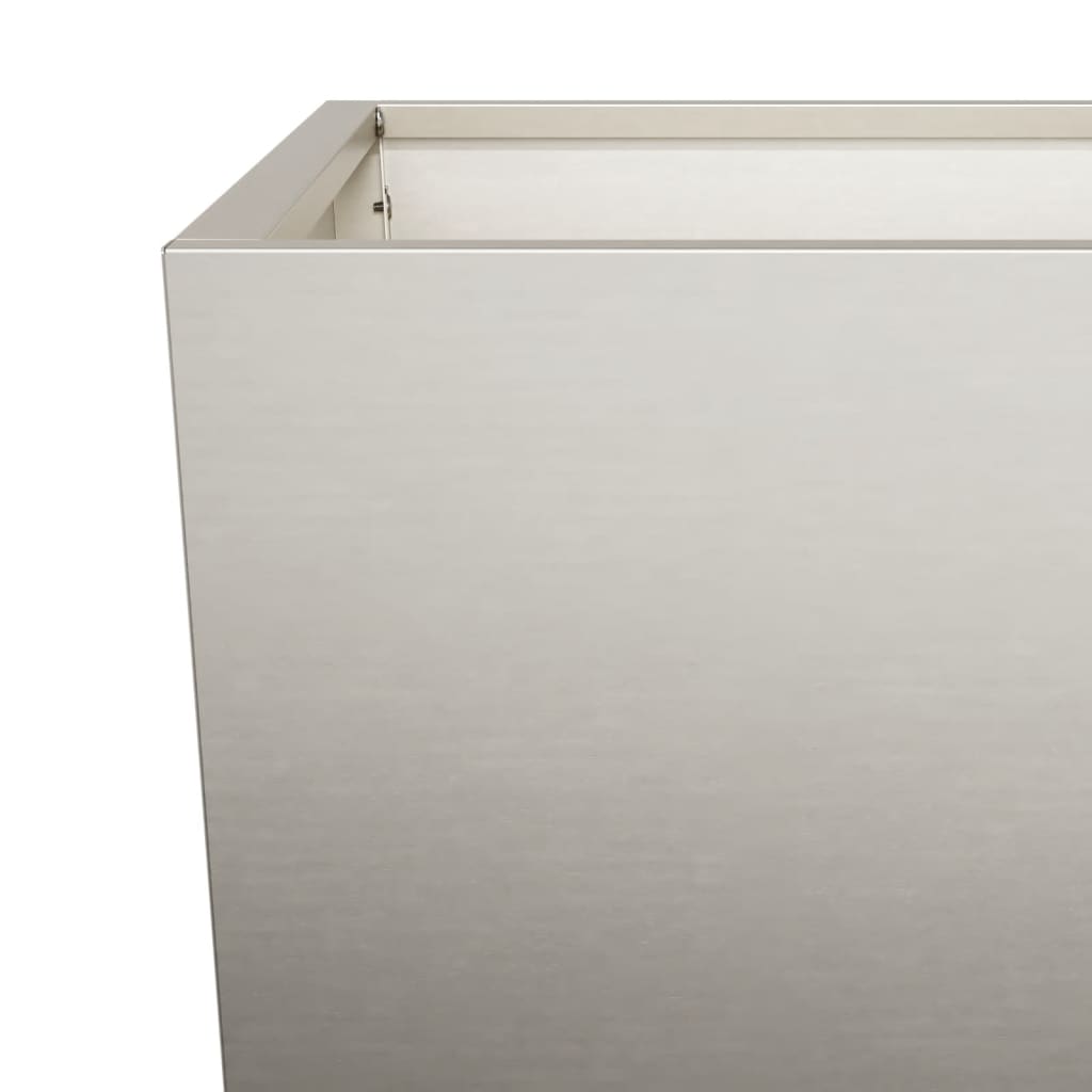 vidaXL Ζαρντινιέρα Κήπου 35x35x75 εκ Ατσάλι Σκληρυθέν στον Αέρα