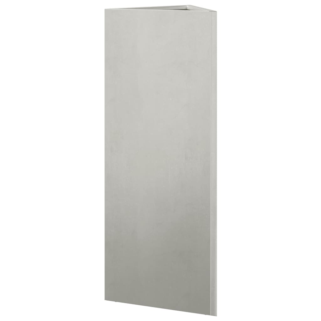 vidaXL Ζαρντινιέρες Κήπου 2 τεμ. Τρίγωνο 30x26x75 εκ Ανοξείδωτο Ατσάλι