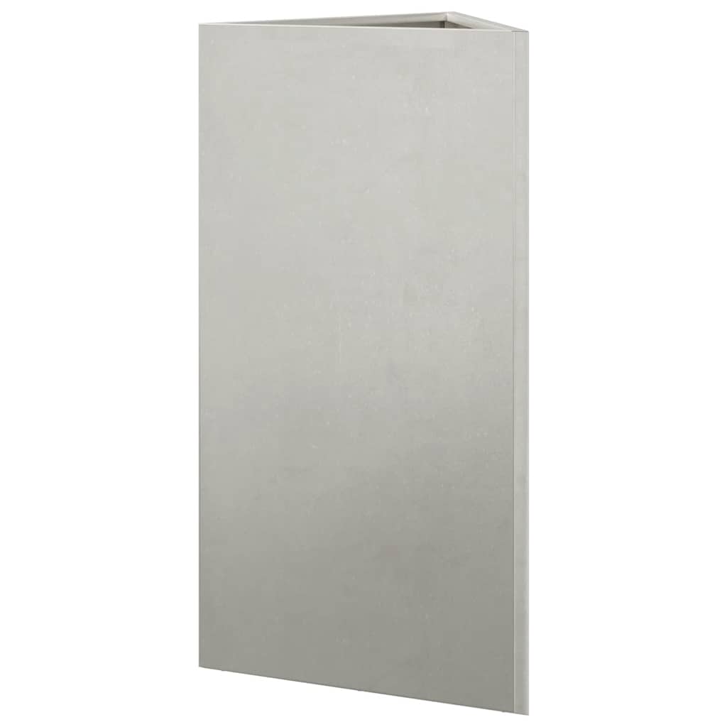 vidaXL Ζαρντινιέρες Κήπου 2 τεμ. Τρίγωνο 40x40x75 εκ Ανοξείδωτο Ατσάλι