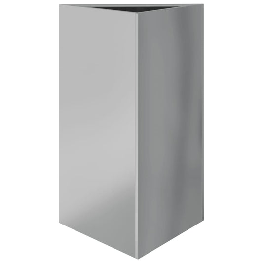 vidaXL Ζαρντινιέρα Κήπου Τρίγωνο 50x43x75 εκ Γαλβ. Ατσάλι