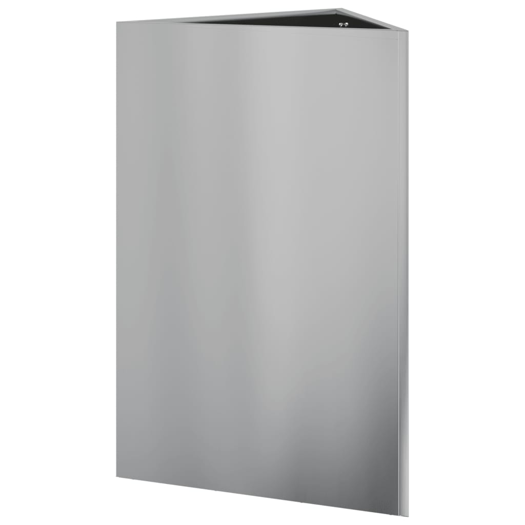 vidaXL Ζαρντινιέρα Κήπου Τρίγωνο 50x43x75 εκ Γαλβ. Ατσάλι