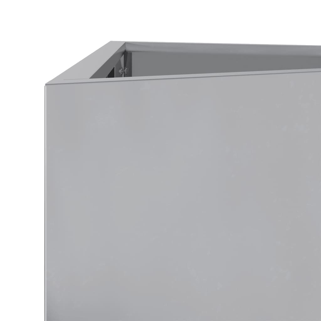 vidaXL Ζαρντινιέρα Κήπου Τρίγωνο 50x43x75 εκ Γαλβ. Ατσάλι
