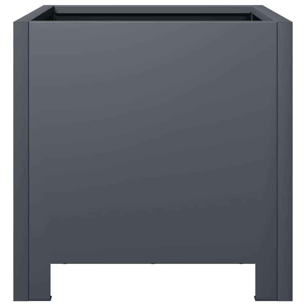 vidaXL Ζαρντινιέρες Κήπου 2 τεμ. Ανθρακί 30x30x30 εκ. από Ατσάλι