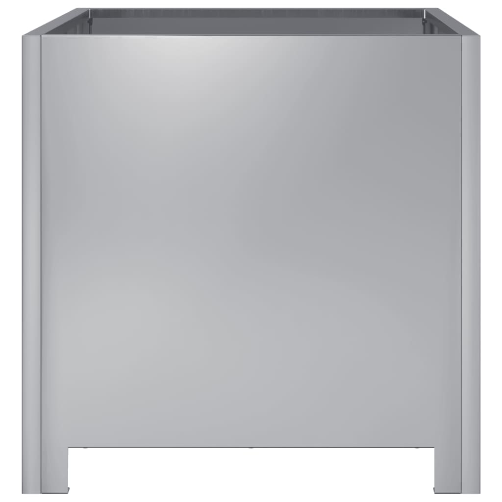 vidaXL Ζαρντινιέρα Κήπου 40x40x40 εκ. Γαλβανισμένο Χάλυβα