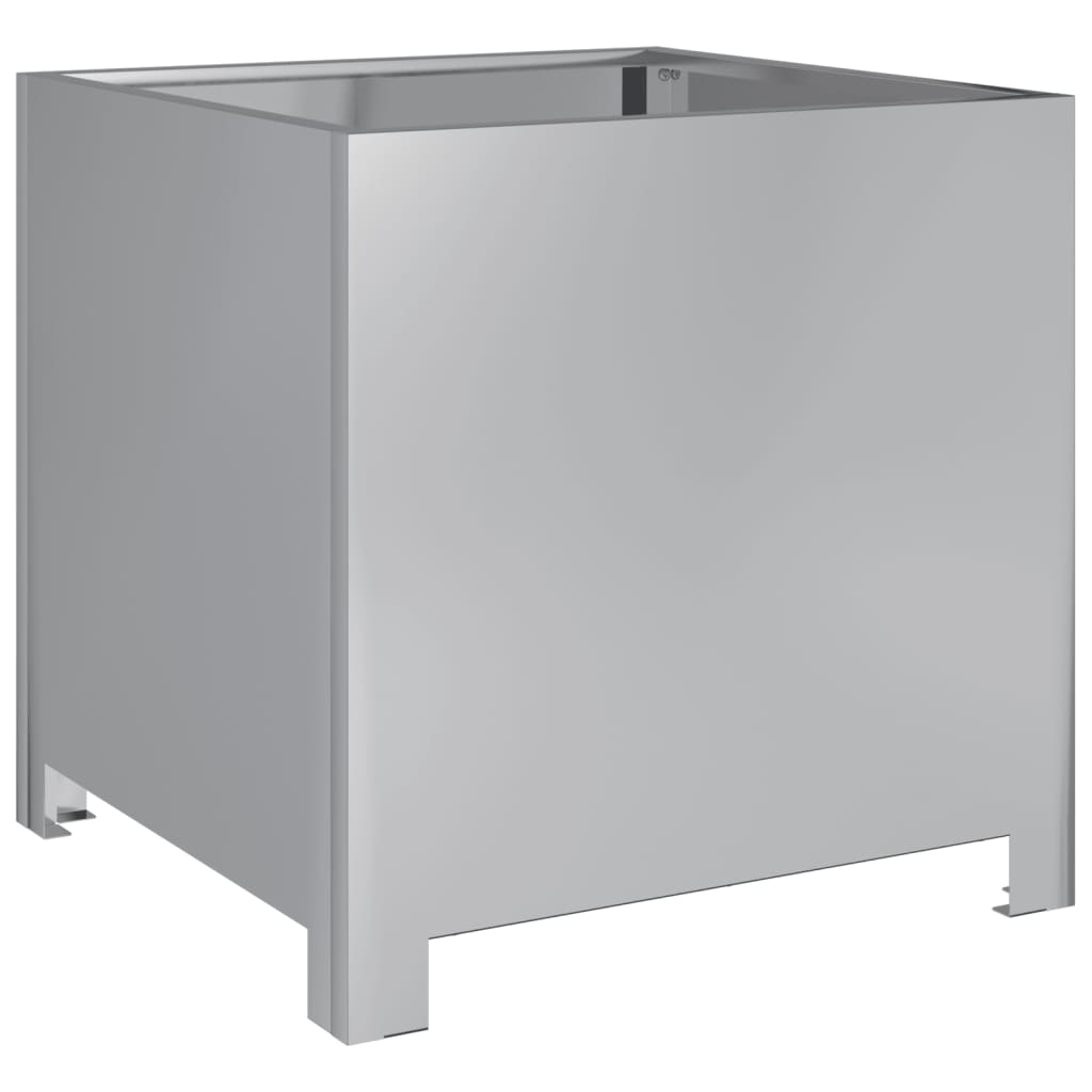 vidaXL Ζαρντινιέρες Κήπου 2 τεμ. 40x40x40 εκ. Γαλβανισμένο Χάλυβα
