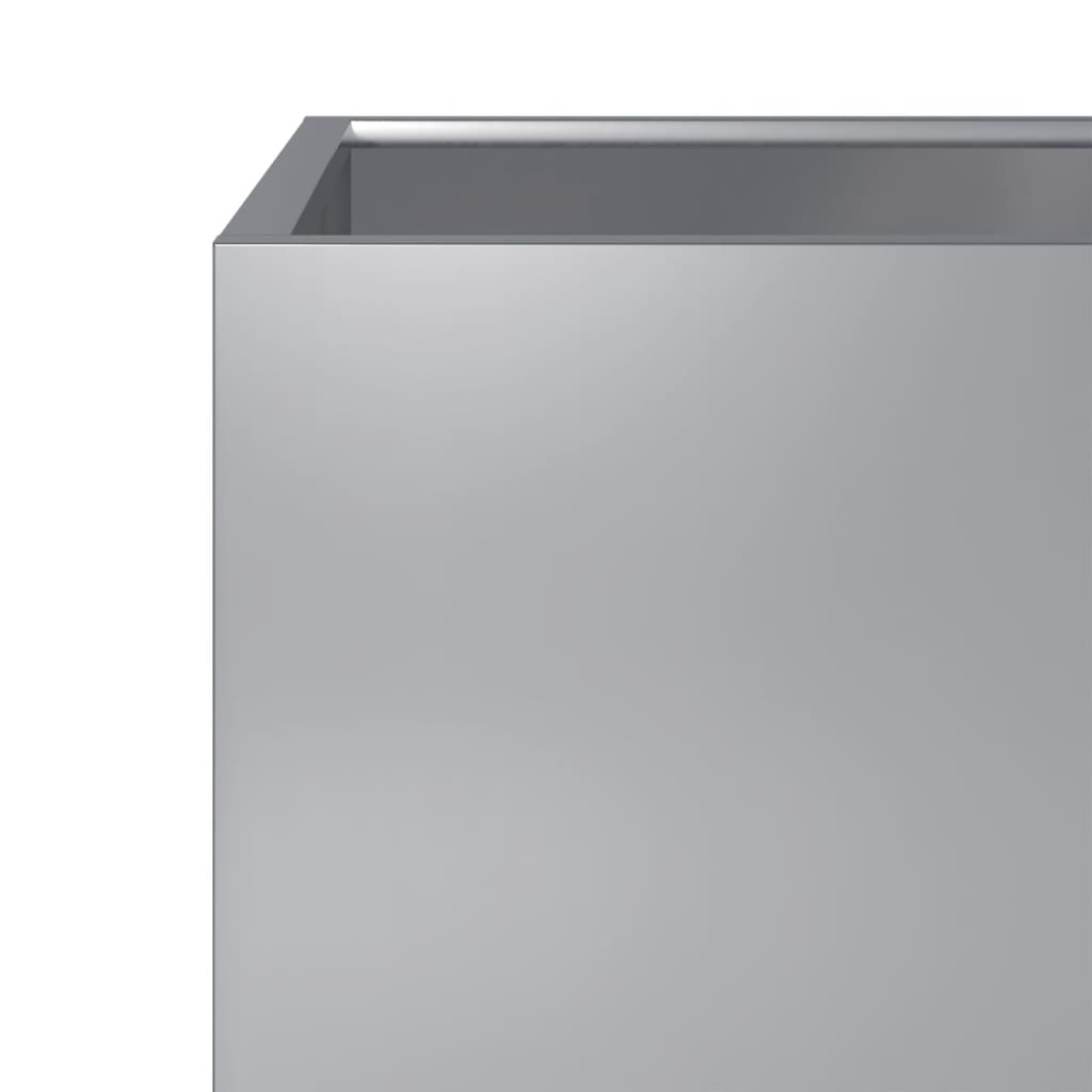 vidaXL Ζαρντινιέρες Κήπου 2 τεμ. 40x40x40 εκ. Γαλβανισμένο Χάλυβα