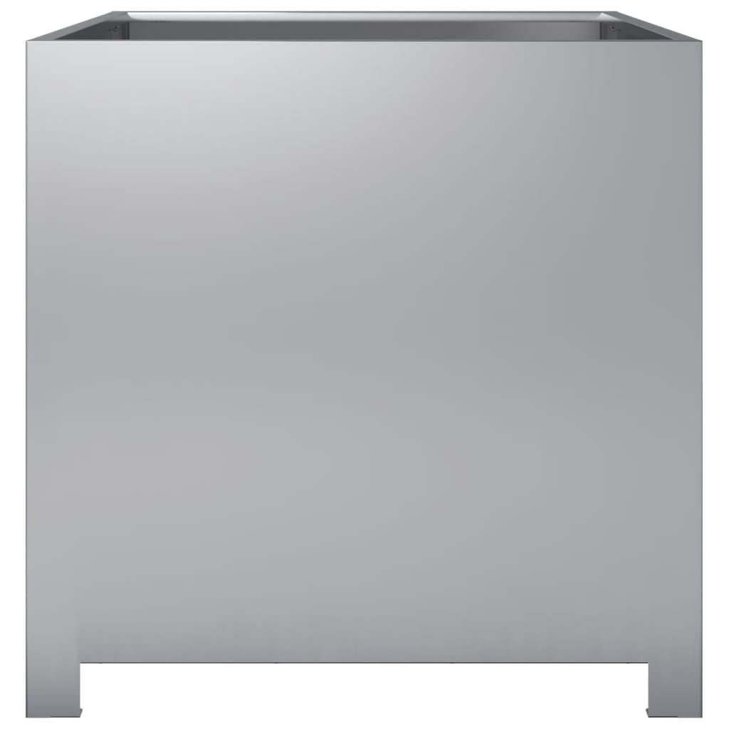vidaXL Ζαρντινιέρα Κήπου 50x50x50 εκ. από Γαλβανισμένο Χάλυβα