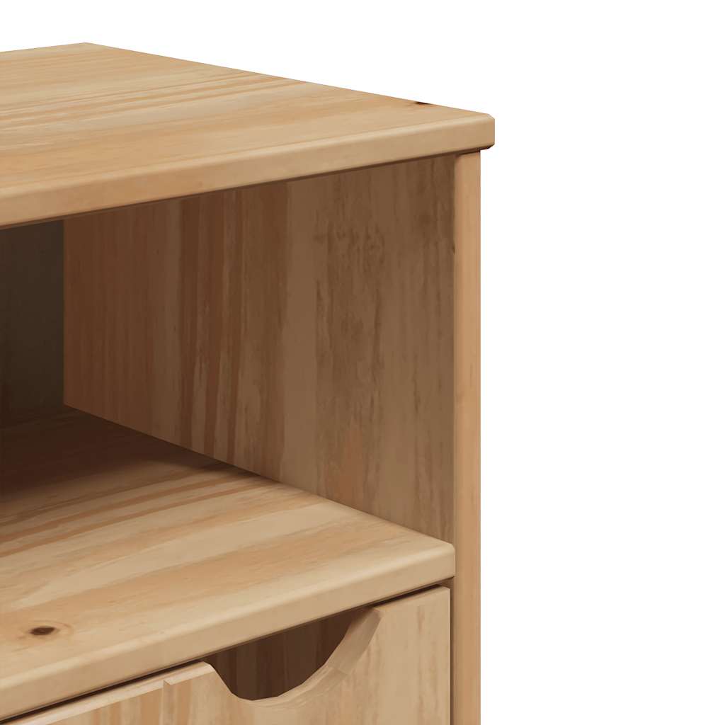 vidaXL Ντουλάπι Μπάνιου Επιτοίχιο OTTA 35x30x55 εκ. Μασίφ Ξύλο Πεύκου