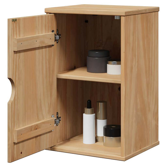 vidaXL Ντουλάπι Μπάνιου Επιτοίχιο OTTA 35x30x55 εκ. Μασίφ Ξύλο Πεύκου