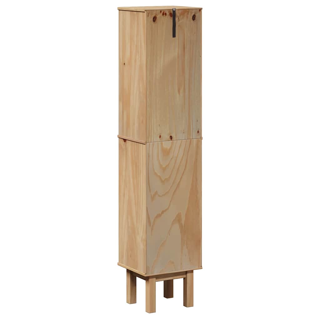 vidaXL Ντουλάπι Μπάνιου OTTA 35x30x159 εκ. Μασίφ Ξύλο Πεύκου