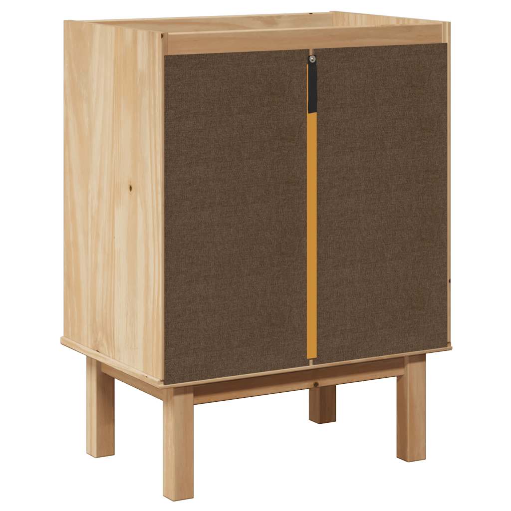vidaXL Ντουλάπι Μπάνιου OTTA 59x40x80 εκ. Μασίφ Ξύλο Πεύκου