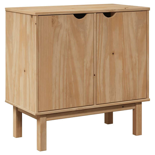 vidaXL Ντουλάπι Διαδρόμου OTTA 75x40x75 εκ. από Μασίφ Ξύλο Πεύκου
