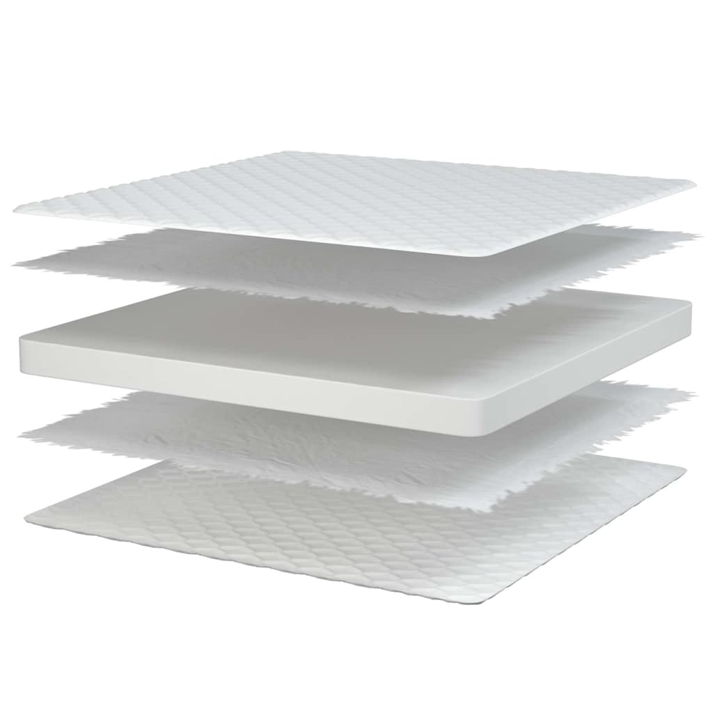 vidaXL Στρώμα με Αφρό Μνήμης Λευκό 140x190x17 εκ. μαλακό