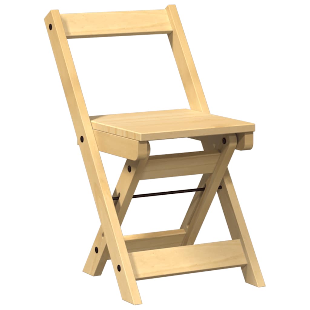 vidaXL Καρέκλες Τραπεζαρίας Πτυσσόμ. 4 τεμ. Corona Λευκές Μασίφ Πεύκο