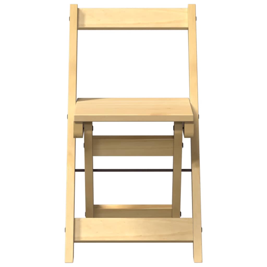 vidaXL Καρέκλες Τραπεζαρίας Πτυσσόμ. 4 τεμ. Corona Λευκές Μασίφ Πεύκο