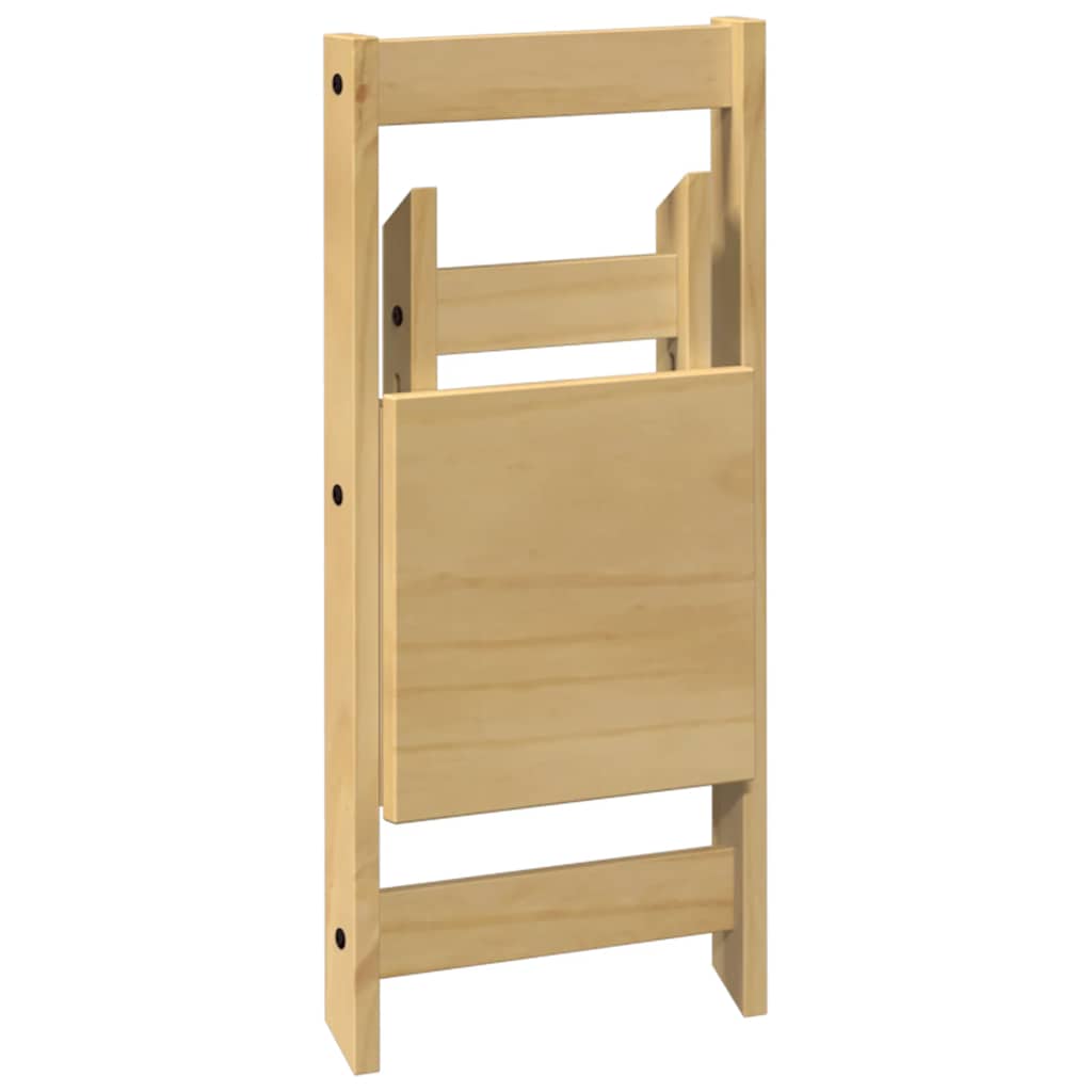 vidaXL Καρέκλες Τραπεζαρίας Πτυσσόμ. 4 τεμ. Corona Λευκές Μασίφ Πεύκο