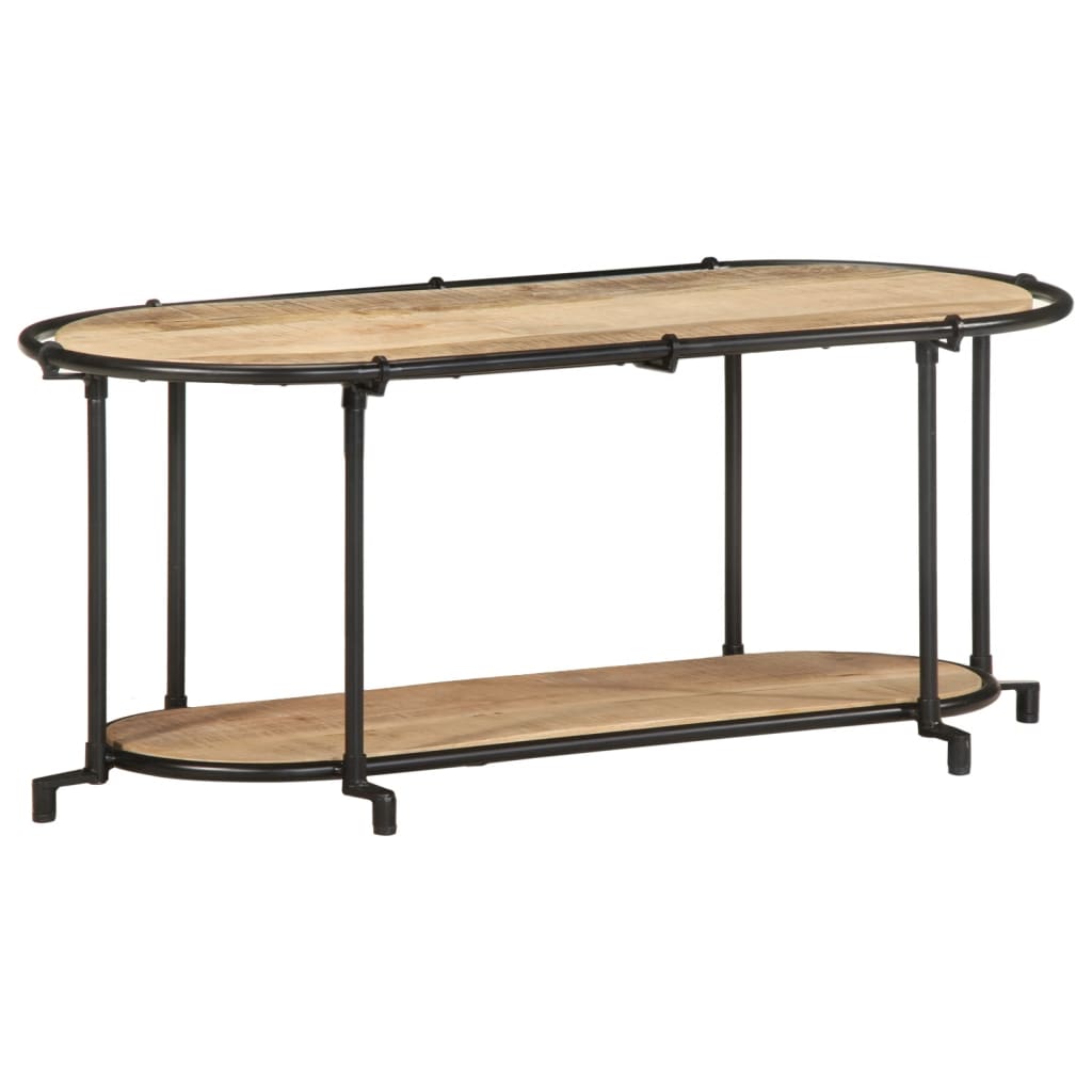 vidaXL Έπιπλο Τηλεόρασης 100x42x40 εκ. Μασίφ Ακατέργ. Ξύλο Μάνγκο