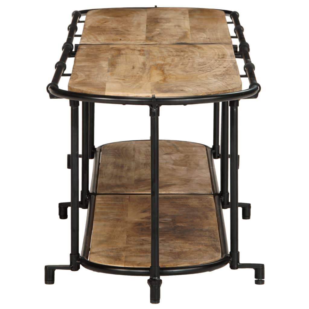 vidaXL Έπιπλο Τηλεόρασης 200x42x40 εκ. Μασίφ Ακατέργ. Ξύλο Μάνγκο