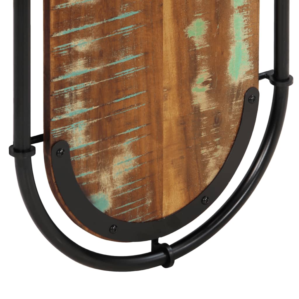 vidaXL Κρεμάστρες Τοίχου Επιτοίχιες με 4 Γάντζους 2 τεμ. Μασίφ Μάνγκο