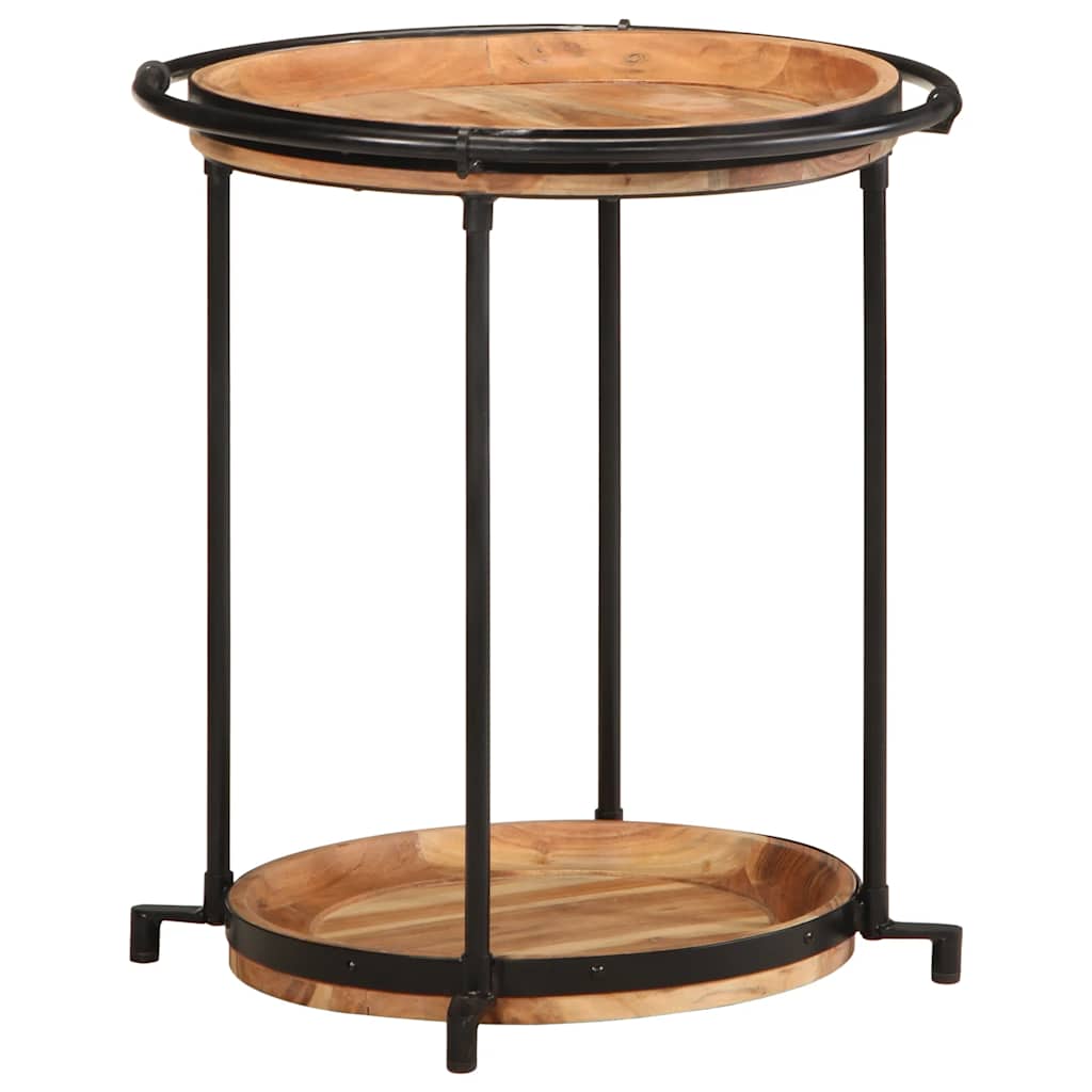 vidaXL Τραπεζάκι Ø55x60 cm μασίφ ξύλο ακακία