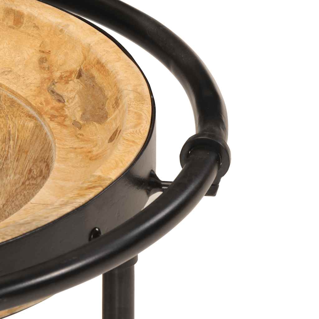 vidaXL σετ τραπεζιών 2 τεμαχίων από μασίφ ξύλο Mango