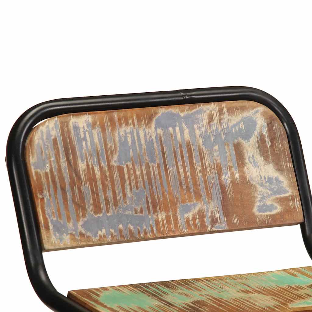 vidaXL Σκαμπό Μπαρ 4 τεμ. 46x35,5x70 εκ. Μασίφ Ανακυκλωμένο Ξύλο