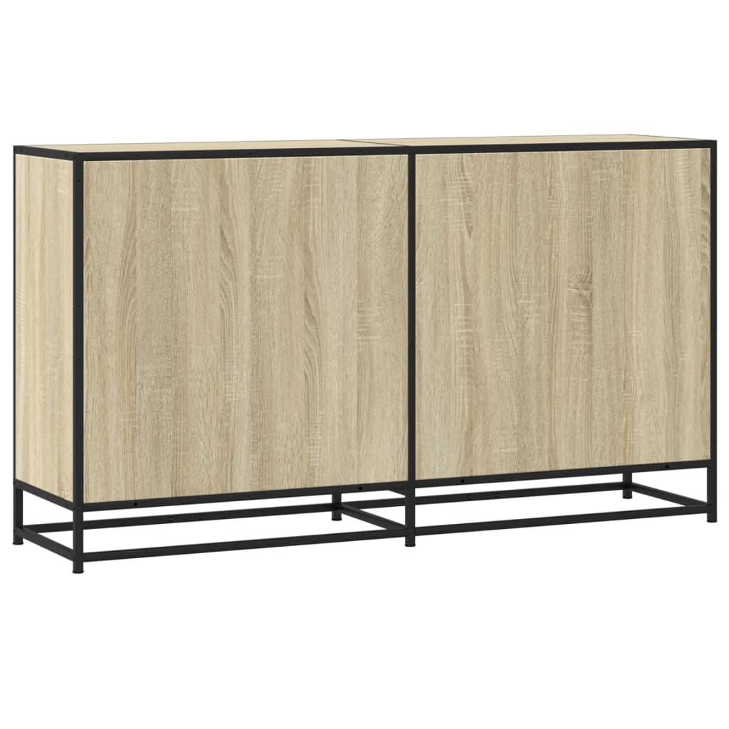 vidaXL Sideboard Sonoma Oak 134x35x76 cm Κατασκευασμένο ξύλο