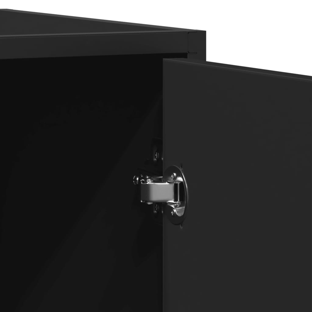 vidaXL Μπουφές Μαύρος 92x35x76 εκ. από Επεξεργασμένο Ξύλο