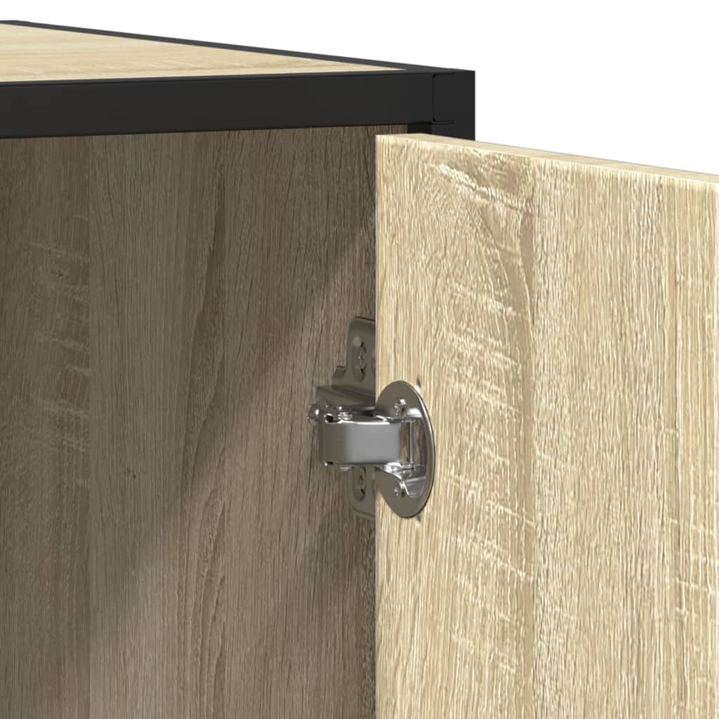 vidaXL Sideboard Sonoma Oak 92x35x76 cm Κατασκευασμένο ξύλο