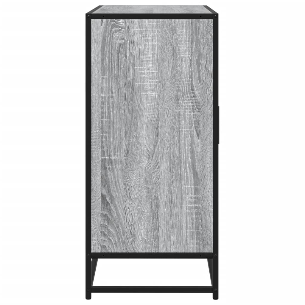 vidaXL Sideboard Γκρι Sonoma 92x35x76 cm Ξύλινο μηχανουργικό ξύλο