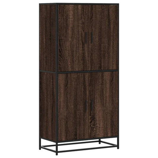 vidaXL Highboard καφέ δρυς 68x35x139 cm Ξύλινο μηχανουργικό ξύλο