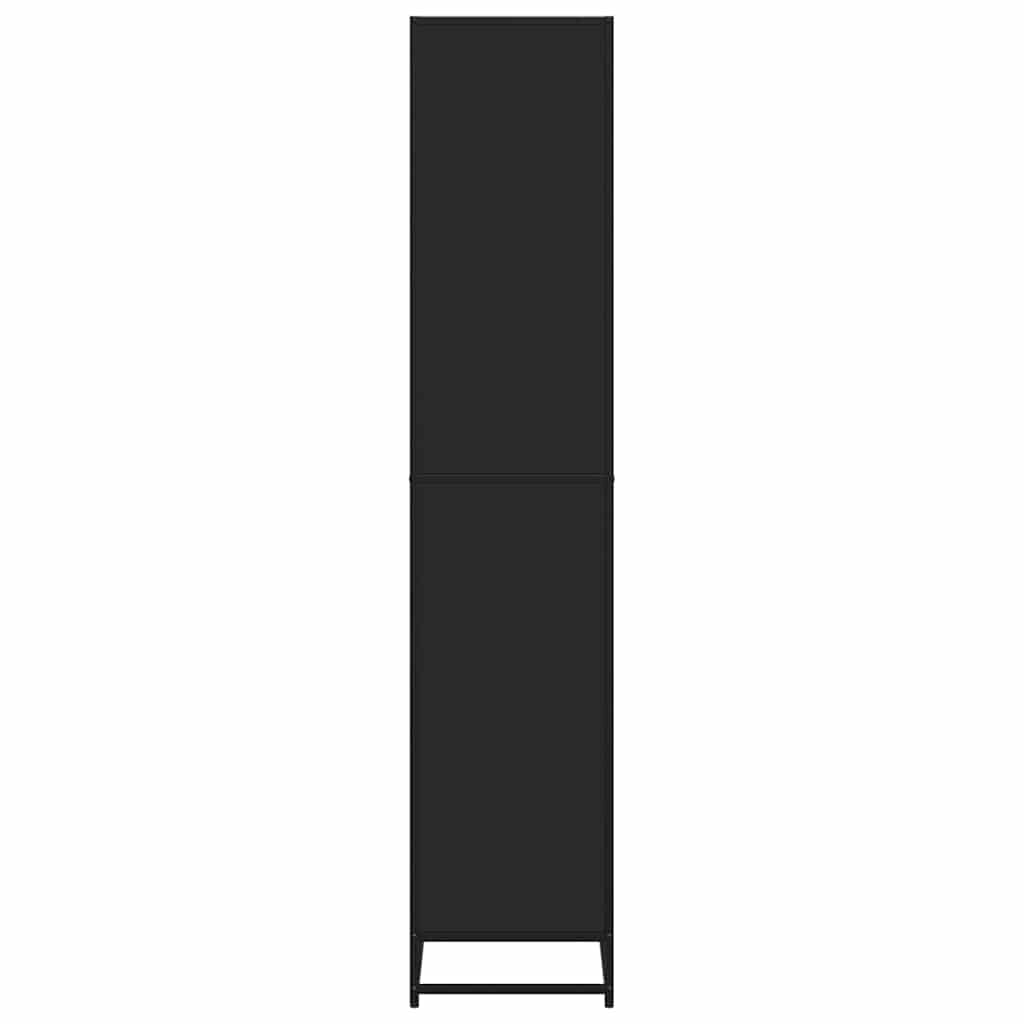 Βιβλιοθήκη vidaXL Μαύρο 60x35x170,5 cm Ξύλινη κατασκευή