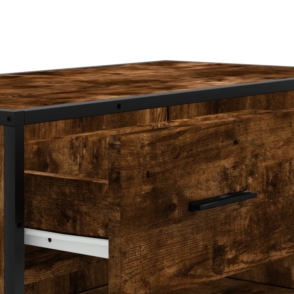 vidaXL Ντουλάπι παπουτσιών καπνιστή Κατασκευασμένο ξύλο και μέταλλο