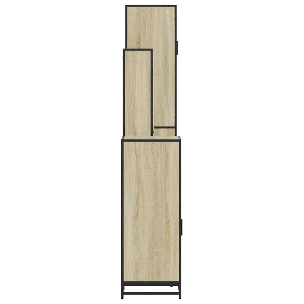 vidaXL Σετ Επίπλων Μπάνιου 4 Τεμαχίων Sonoma Δρυς Επεξεργασμένο Ξύλο