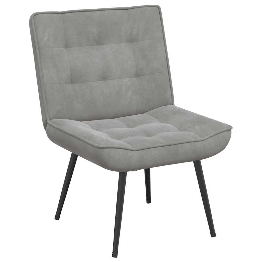 vidaXL Καρέκλα χαλάρωσης Σκούρο Γκρι 64x74x84 cm Βελούδο