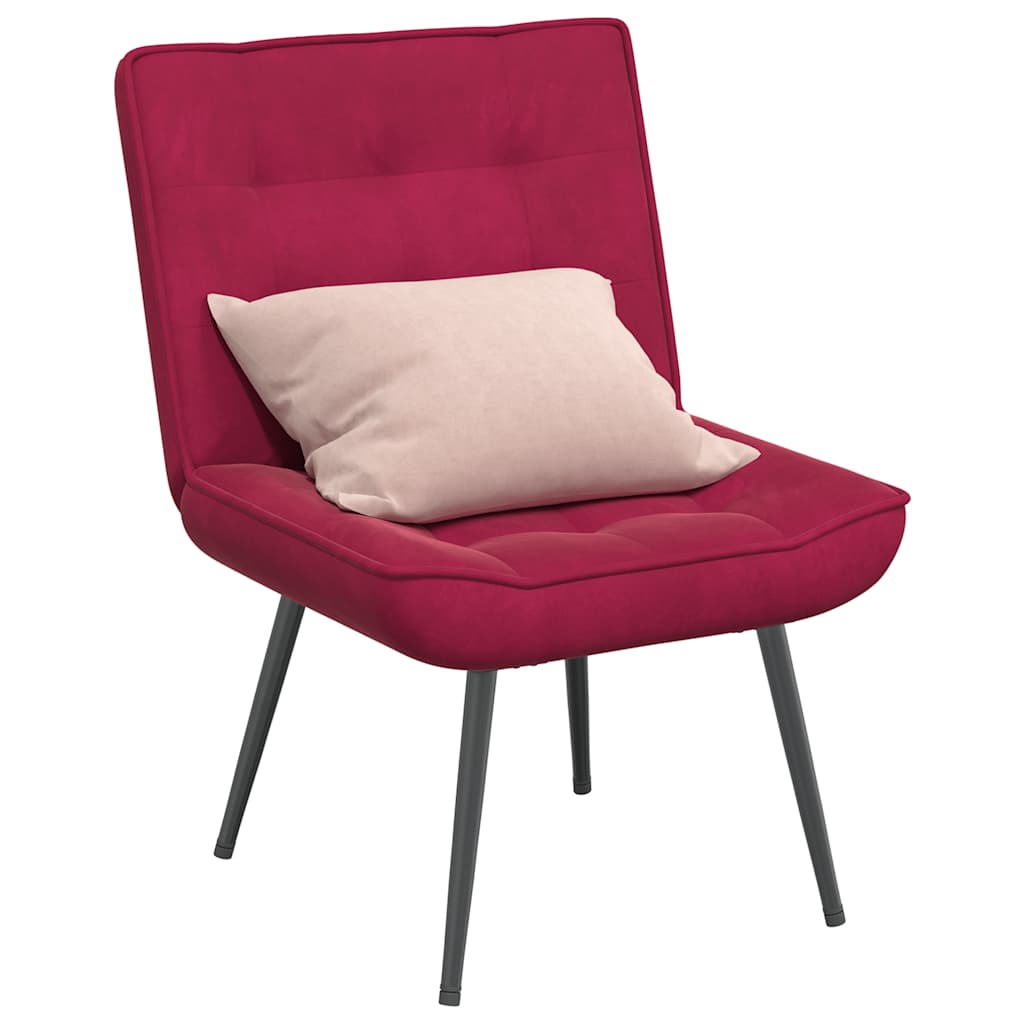 vidaXL Καρέκλα χαλάρωσης Wine Red 64x74x84 cm Velvet